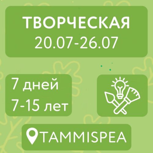 Творческая (20.07-26.07)